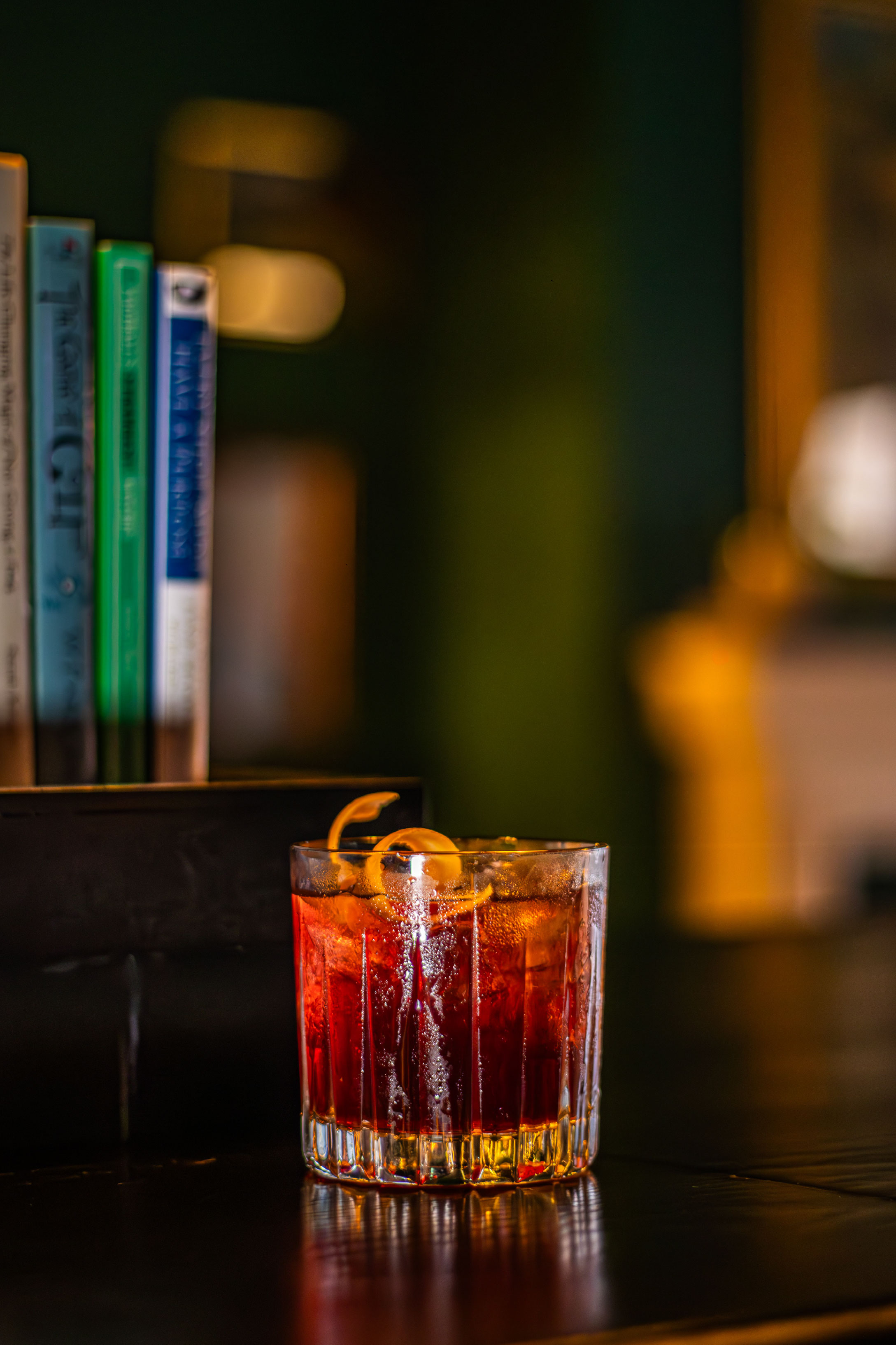 Drinks at the bar during happy hour at The Black Horse