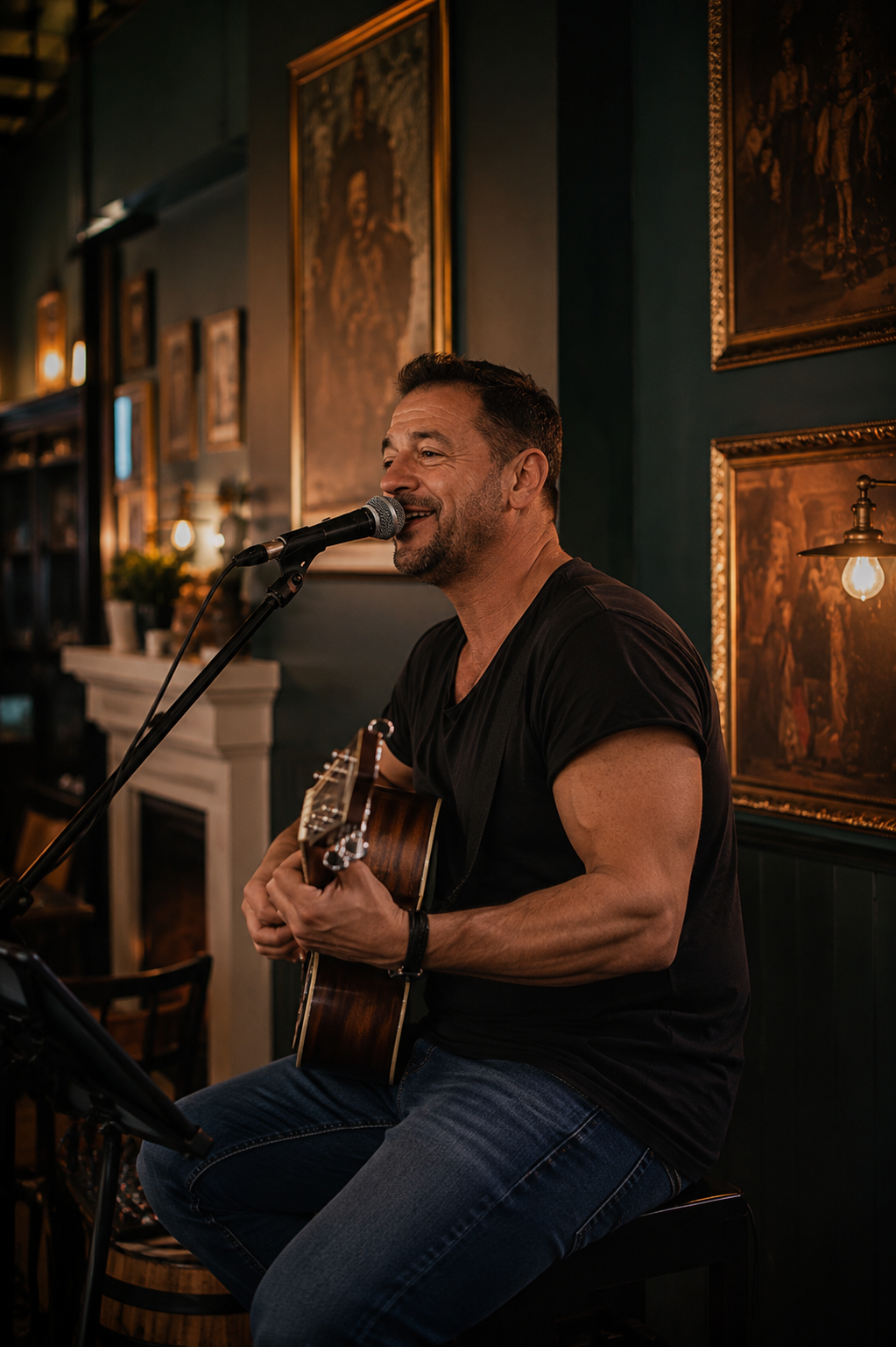 Live music performance at The Black Horse