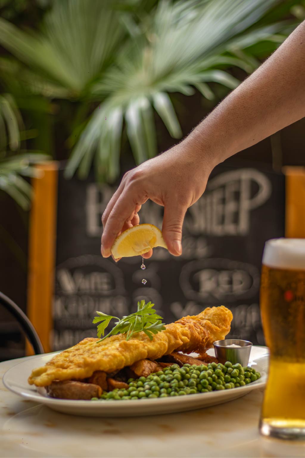 British pub food at The Black Horse